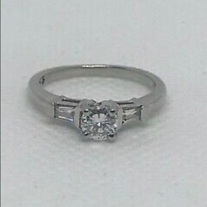 Vintage Diamond Engagement Ring Platinum